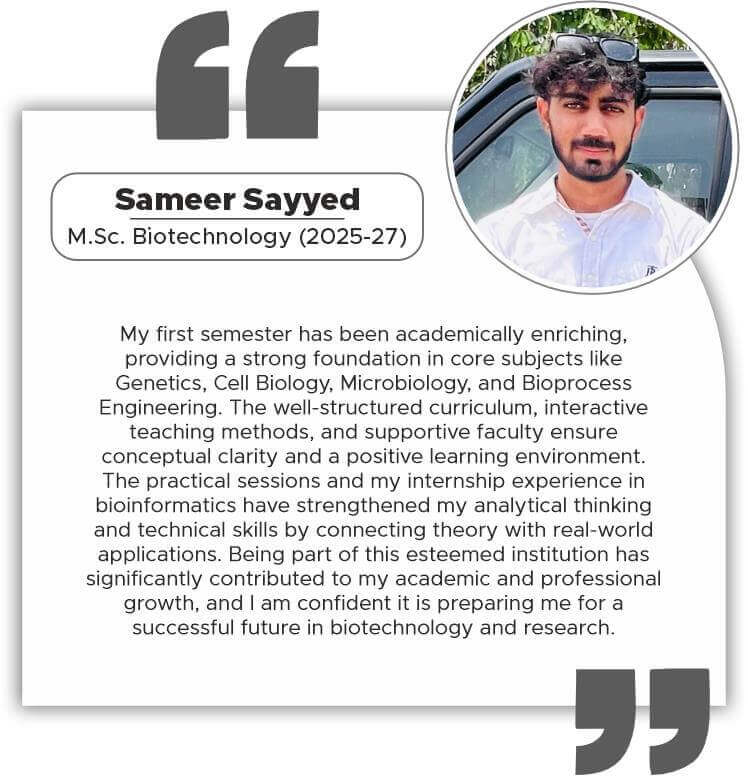Alumnus shares how Dr. B. Lal Institute of Biotechnology helped him secure a microbiologist job before graduation.