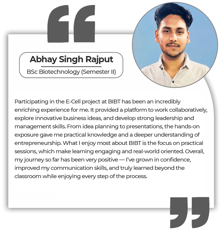 Alumnus shares how Dr. B. Lal Institute of Biotechnology helped him secure a microbiologist job before graduation.