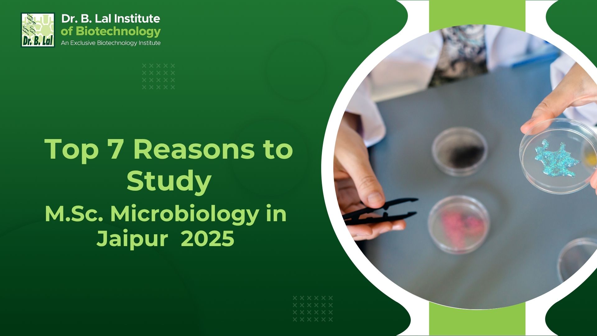 Top 7 Reasons to Study M.Sc. Microbiology in Jaipur – 2025