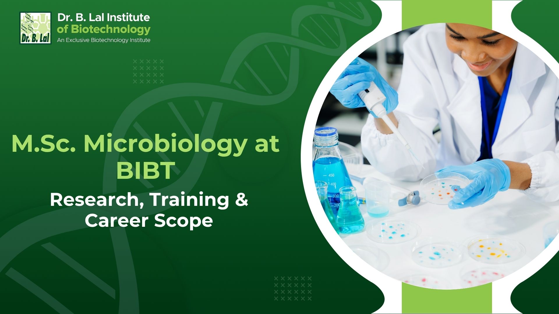 M.Sc. Microbiology at BIBT: Research, Training & Career Scope