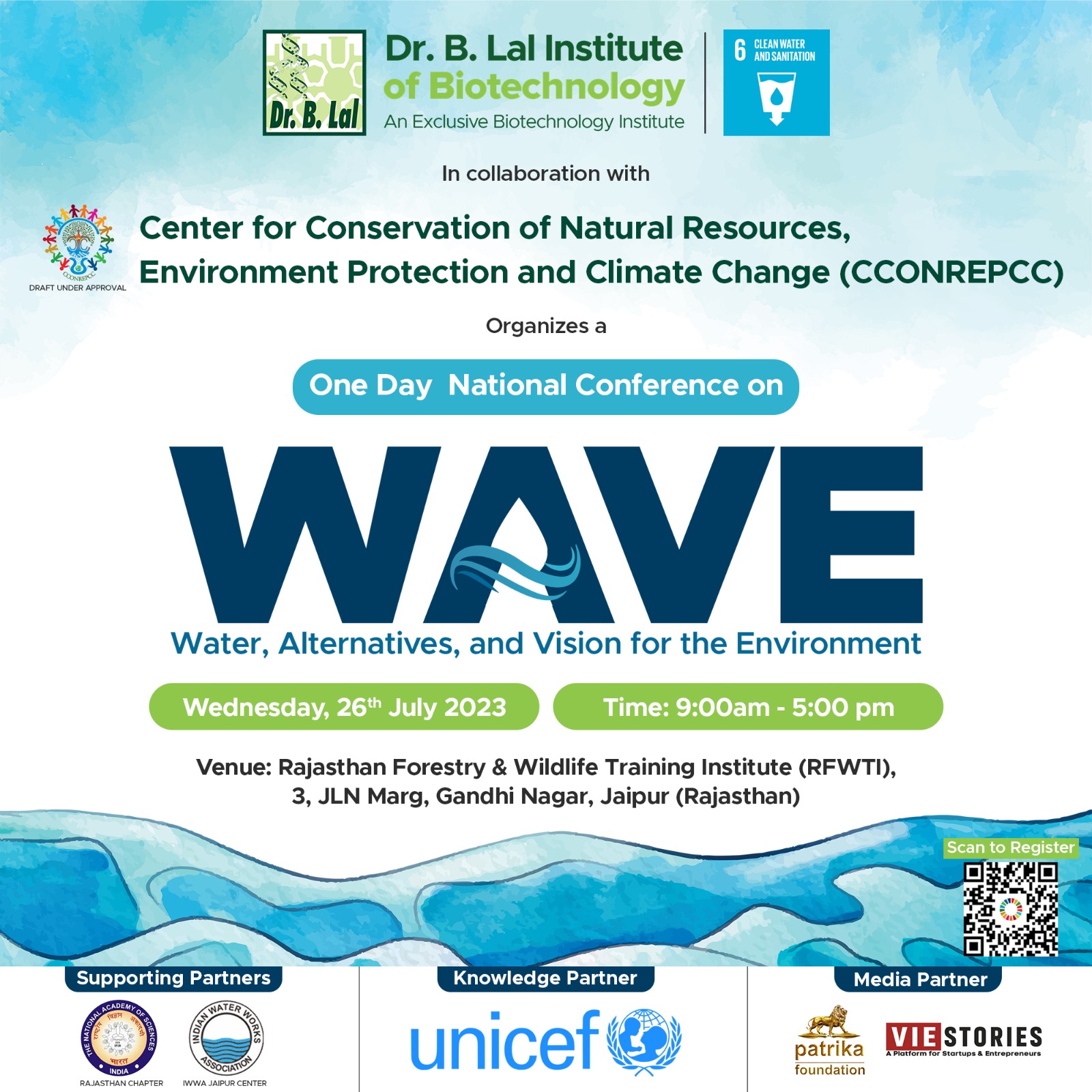 One Day National Conference on WAVE: Water, Alternatives, and Vision for the Environment