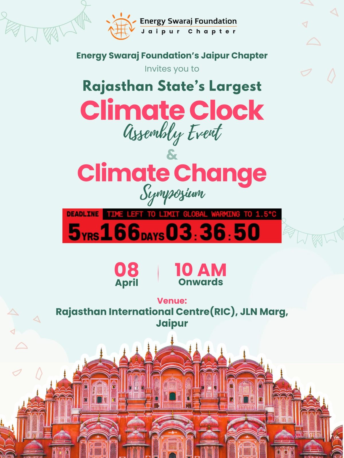 Rajasthan's Largest Climate Clock Assembly and Climate Change Symposium