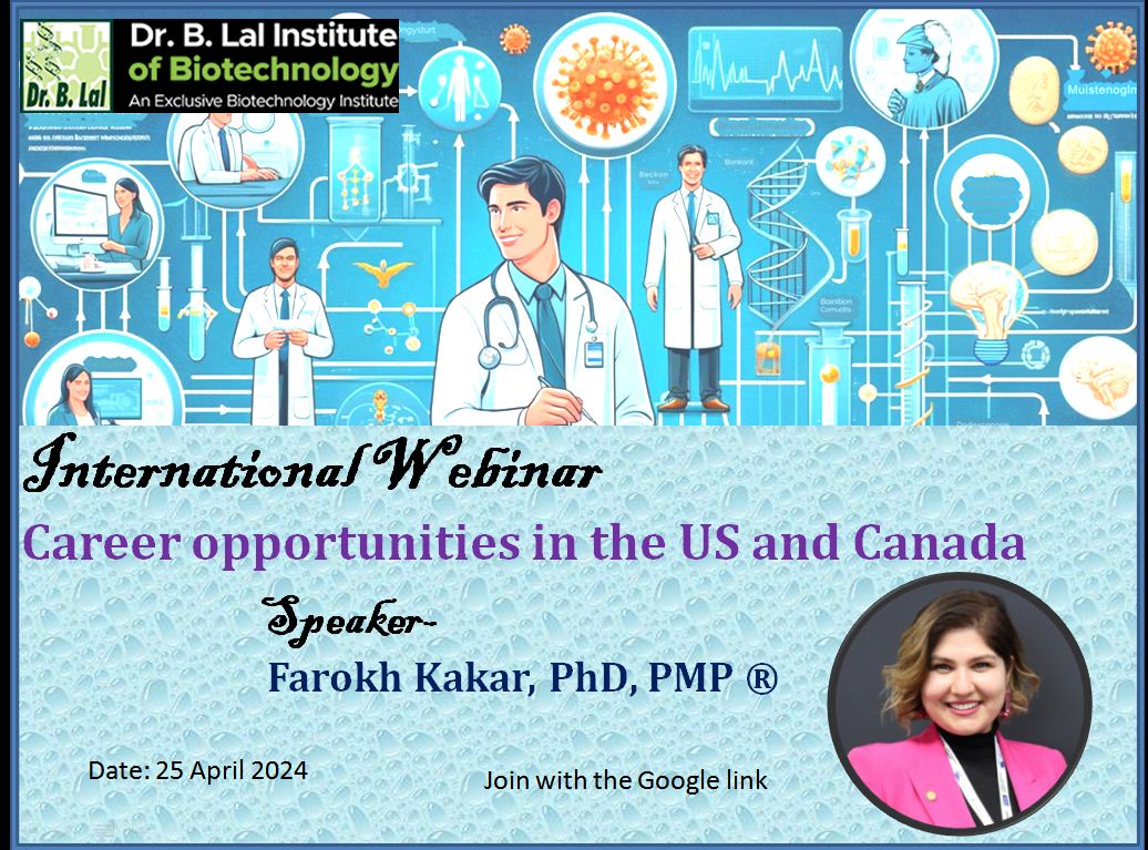 International Webinar on "Career Opportunities in the US and Canada"