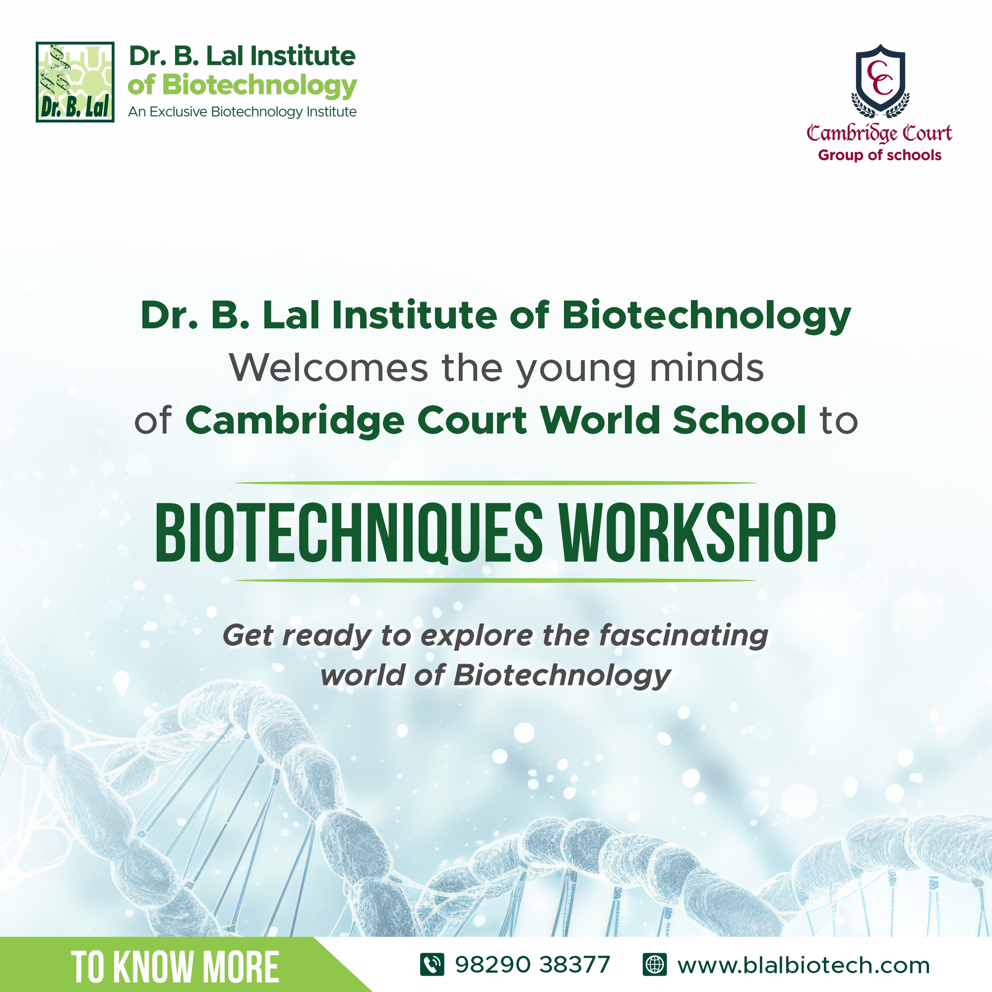 Biotechniques Workshop with Cambridge Court World School: Inspiring Future Biotechnologists!