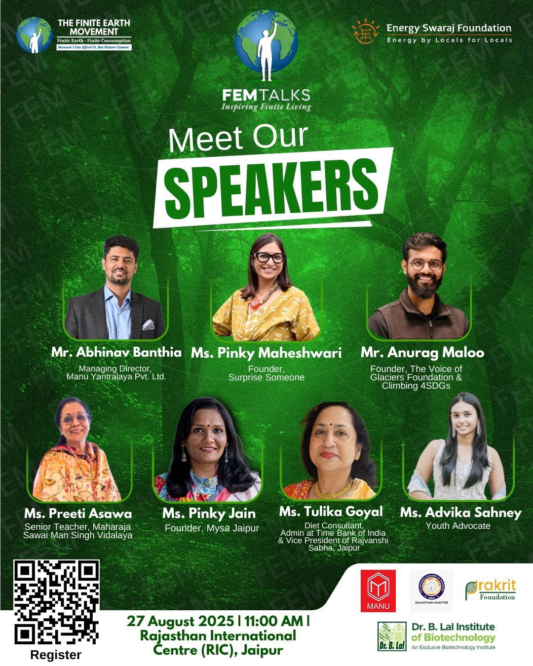 We’re proud to collaborate with the Energy Swaraj Foundation for the first-ever FEM Talks at Rajasthan International Centre on 27th August, 2025, from 11:00 AM.