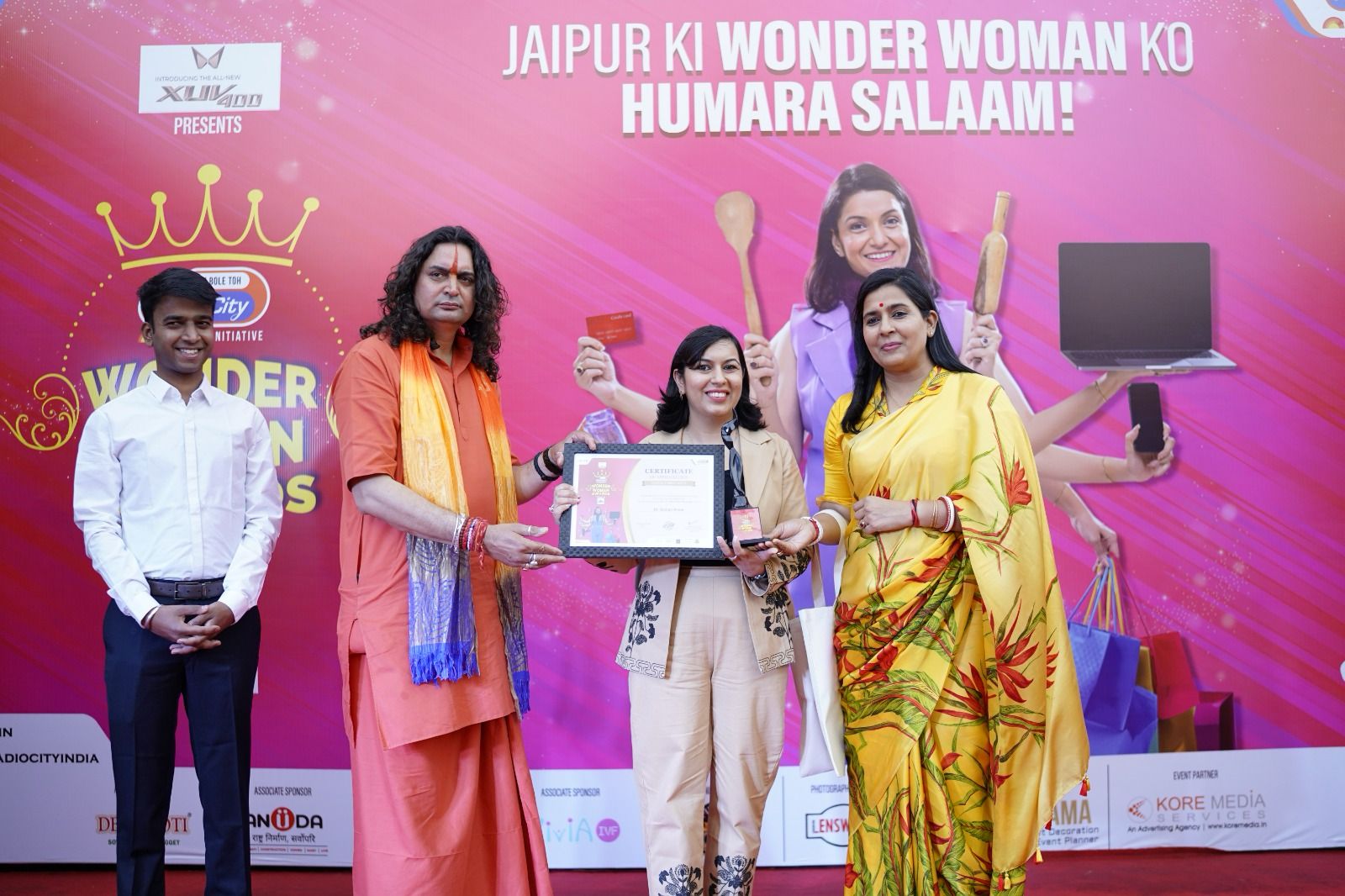 Dr. Sudipti Arora honored with the Wonder Women Award 2024 organized by Radio City India.