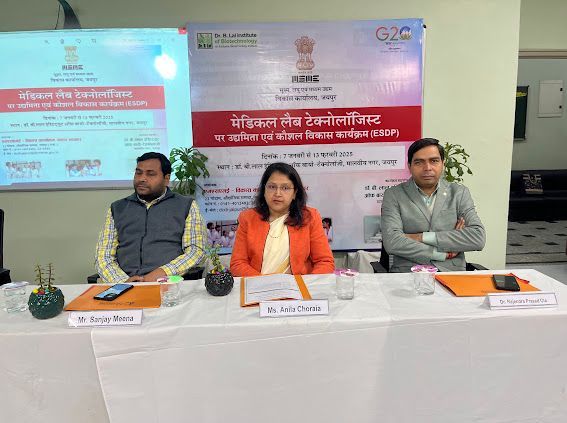 Dr. B. Lal Institute of Biotechnology, in collaboration with the Ministry of Micro, Small and Medium Enterprises, Government of India launched a 30-day government-sponsored training program