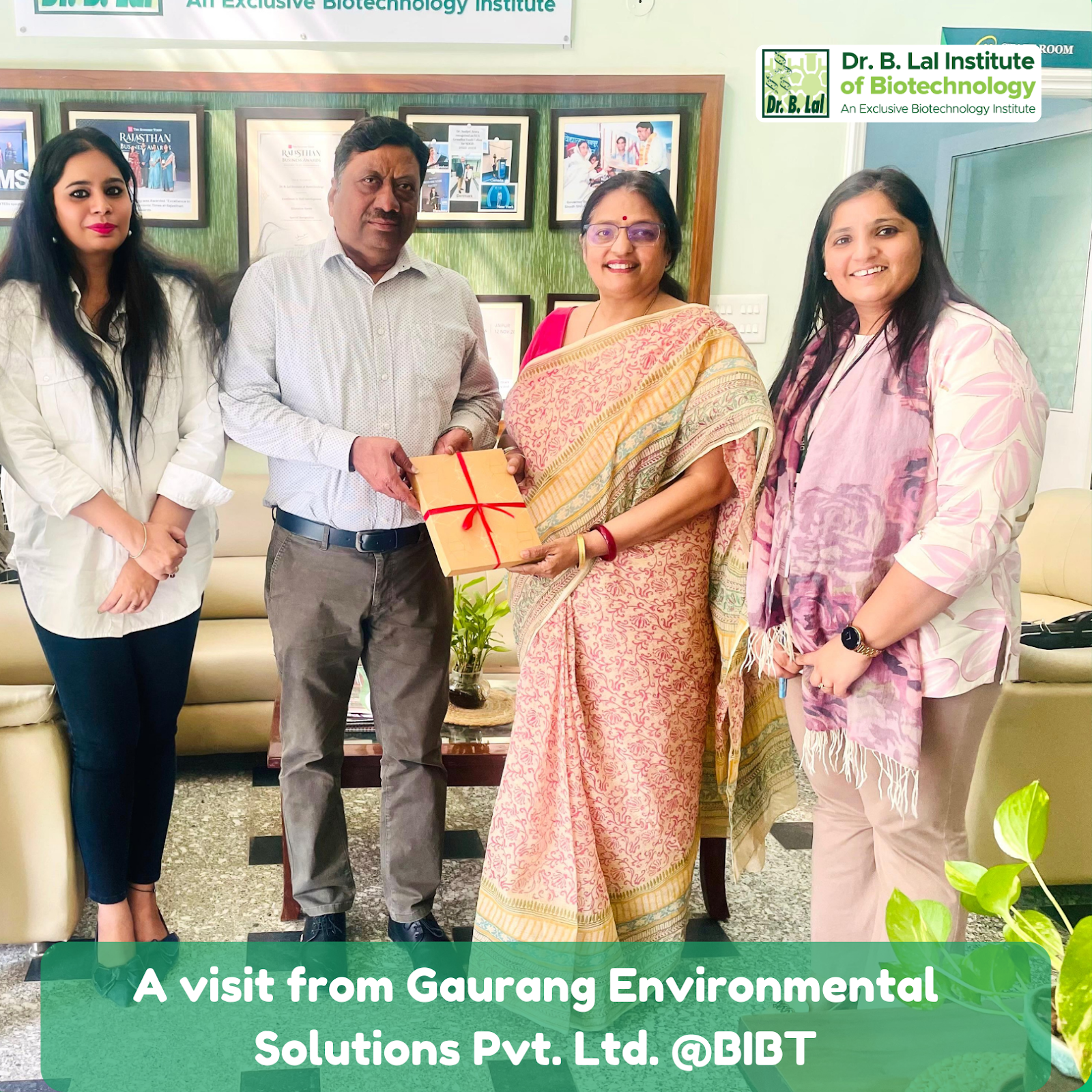 We were thrilled to host a successful placement drive at Dr. B. Lal Institute of Biotechnology by Gaurang Environmental Solutions Pvt. Ltd. The panel appreciated our students, describing them as “well-prepared, confident, and beyond expectations!”