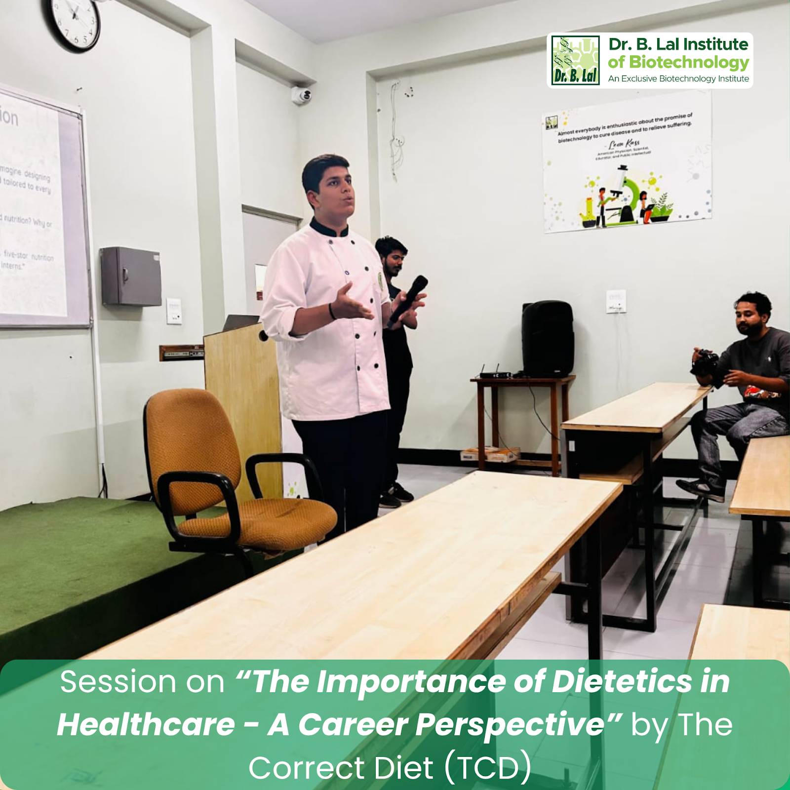 We were honoured to welcome Gaurav Singh, Manpreet Kaur, Rajat Sharma, and Ameer Hasan from The Correct Diet to deliver a session on “The Importance of Dietetics in Healthcare: A Career Perspective”.