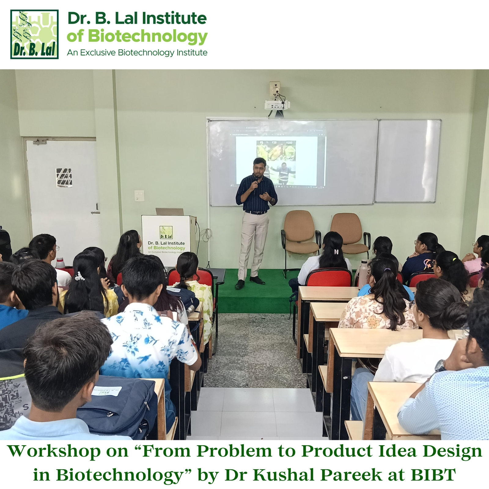 We hosted Dr. Kushal Pareek, Incubation Manager at IIHMR Startups, for his workshop, “From Problem to Product Idea Design in Biotechnology.”