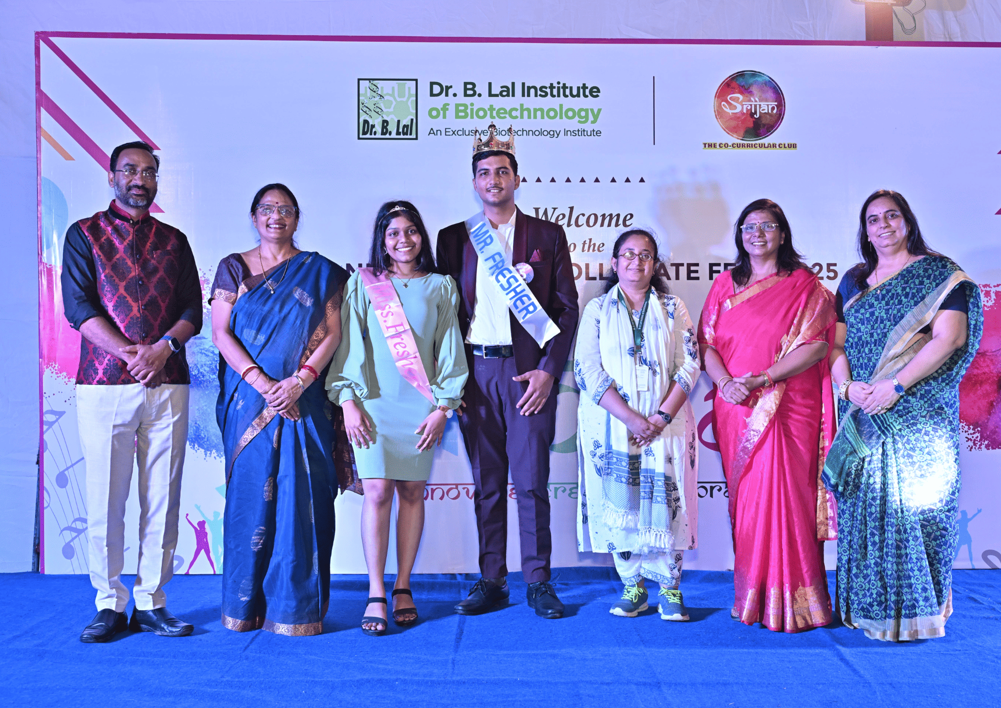 Our annual cultural fest, Aarohan 2025, came to a spectacular close with the Freshers’ Party! Titles of Mr & Miss Freshers went to Shyam Sunder Jangid & Soumya Agrawal of MSc and Parth Goyal & Raksha Chhapola of BSc.