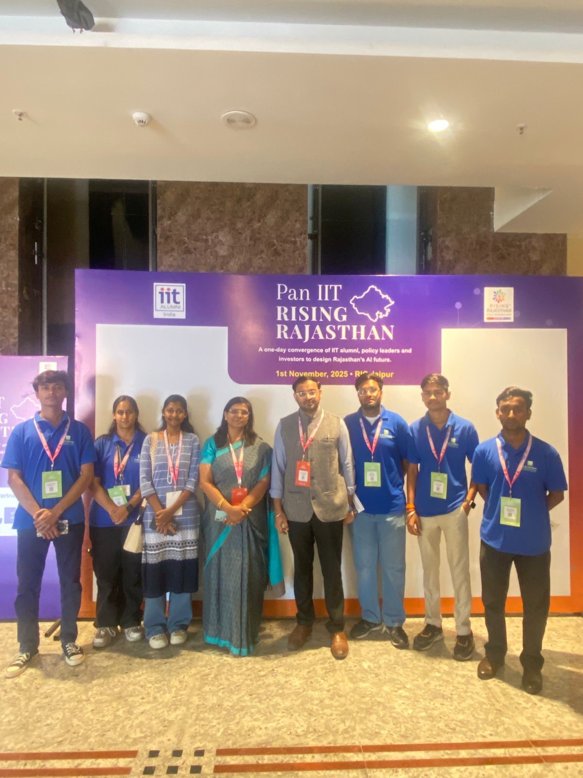 Students from our E-Cell, along with Dr Abhimanyu Sharma and Dr Sonika Saxena, attended the prestigious PAN IIT Rising Rajasthan Conclave, the flagship event of IIT.