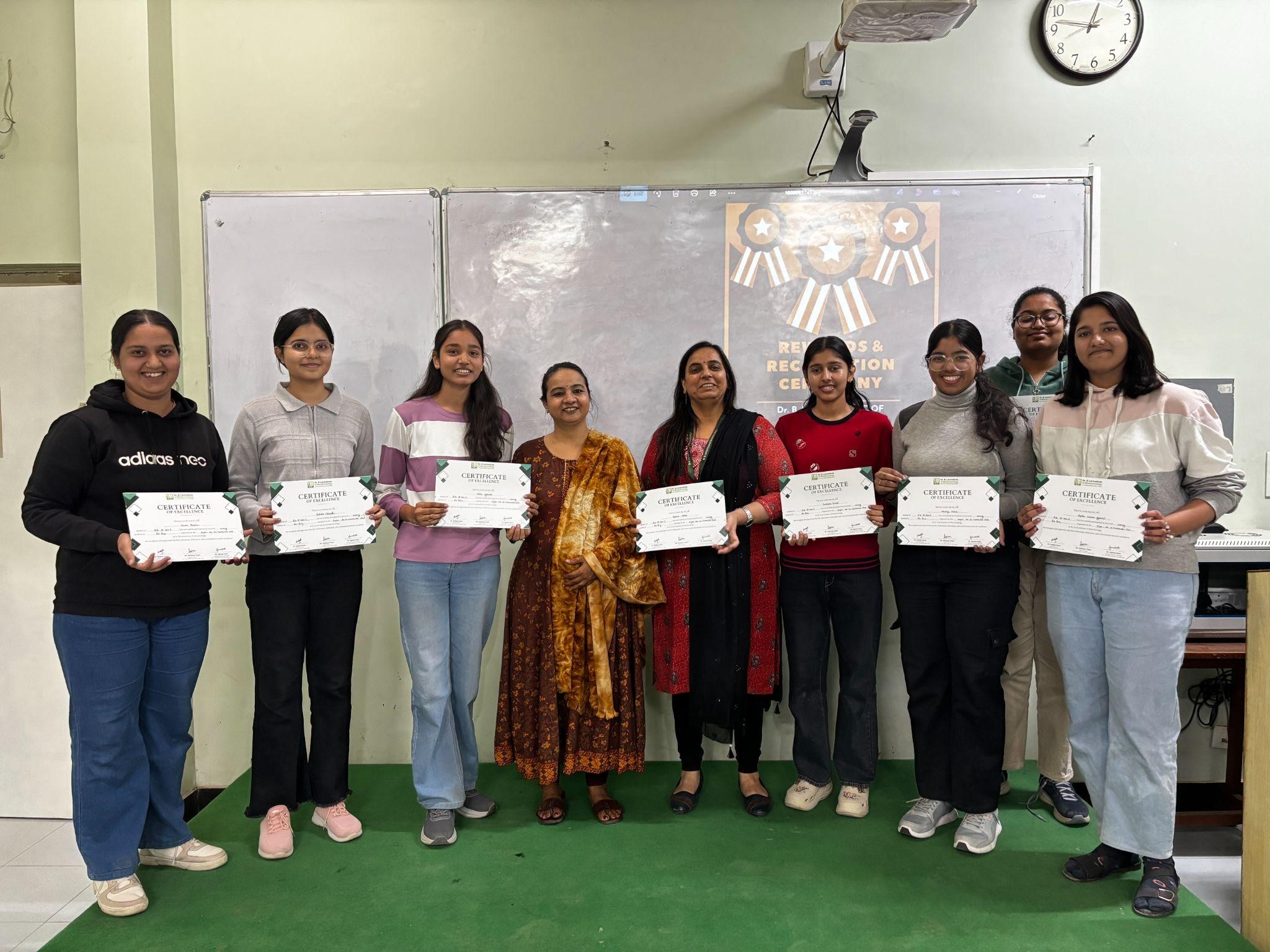 We proudly hosted our Rewards & Recognition Ceremony, honouring the incredible talent and dedication of our students. Organised by the Co-Curricular Club – Srijan, the event celebrated achievements across a vibrant spectrum of activities.