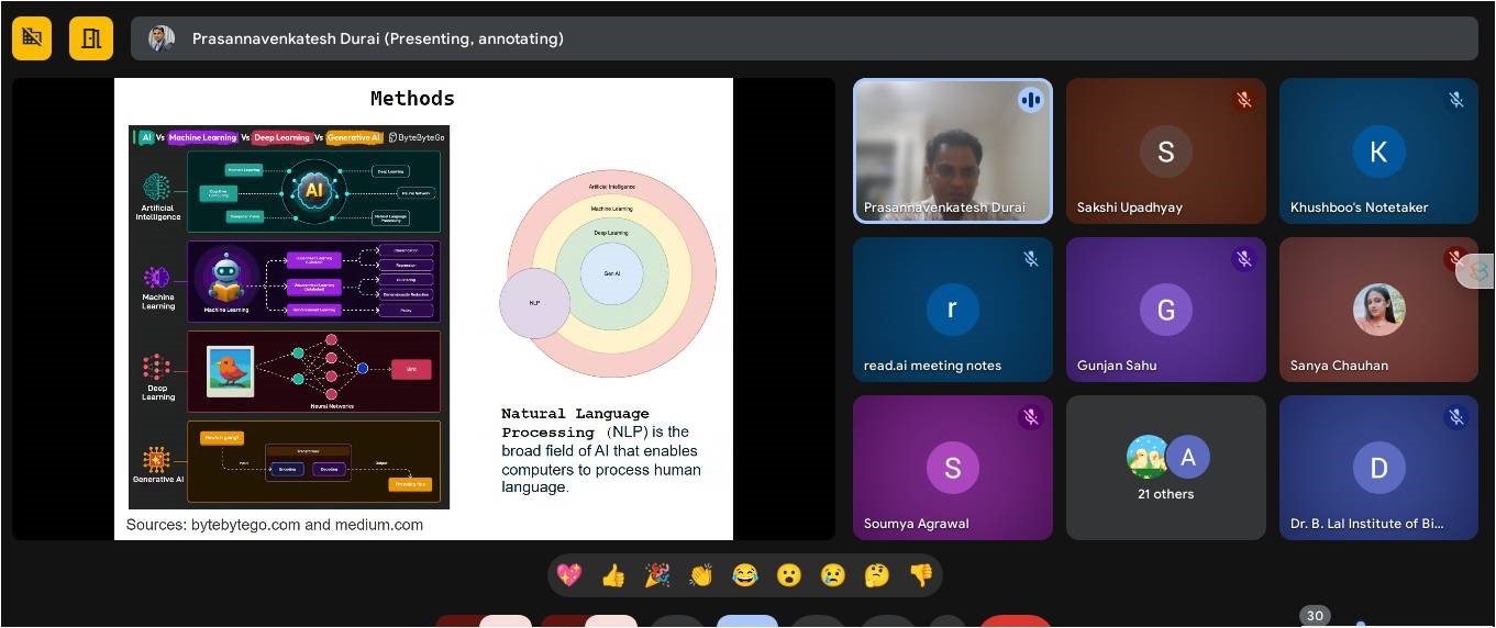 We conducted a webinar on “Computational Approaches for Early-Stage Drug Discovery and Toxicity Assessment” and hosted Dr. Prasannavenkatesh Durai from Tulane University, USA, as the expert speaker.