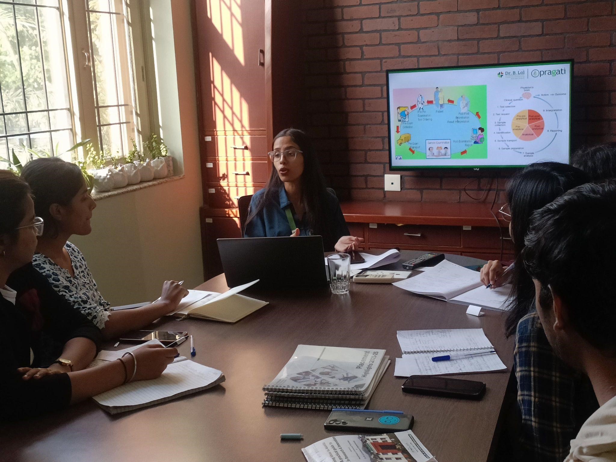 We were delighted to host Ms Charvika Sankhla, Assistant Manager at Dr B. Lal Clinical Laboratory, as our first speaker in the Campus2Corporate series for an interactive and insightful session on “Quality & Operations” for our MSc final-year students.