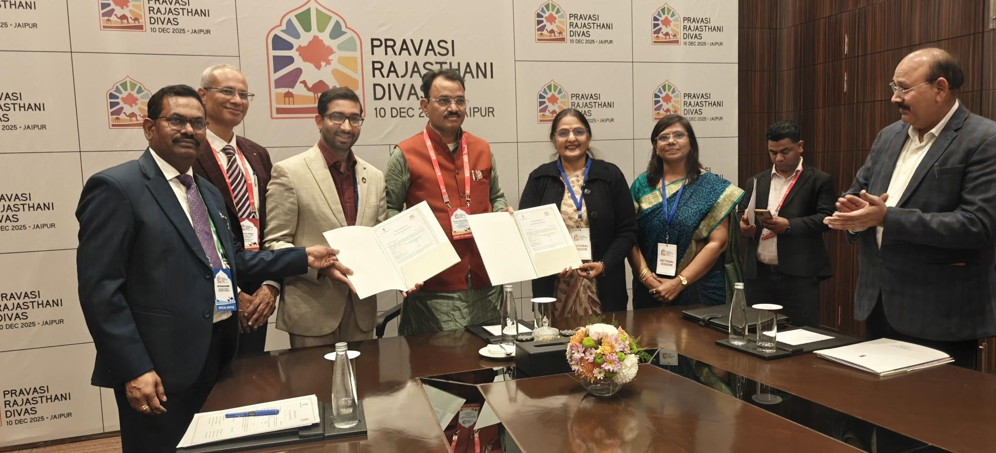 We signed an MoU with the Dept of Higher Education to skill in Biotechnology. The MoU was signed by Dy. CM Dr Premchand Bairwa Ji and Education Dept Secretary, Sh. Kuldeep Ranka Ji.