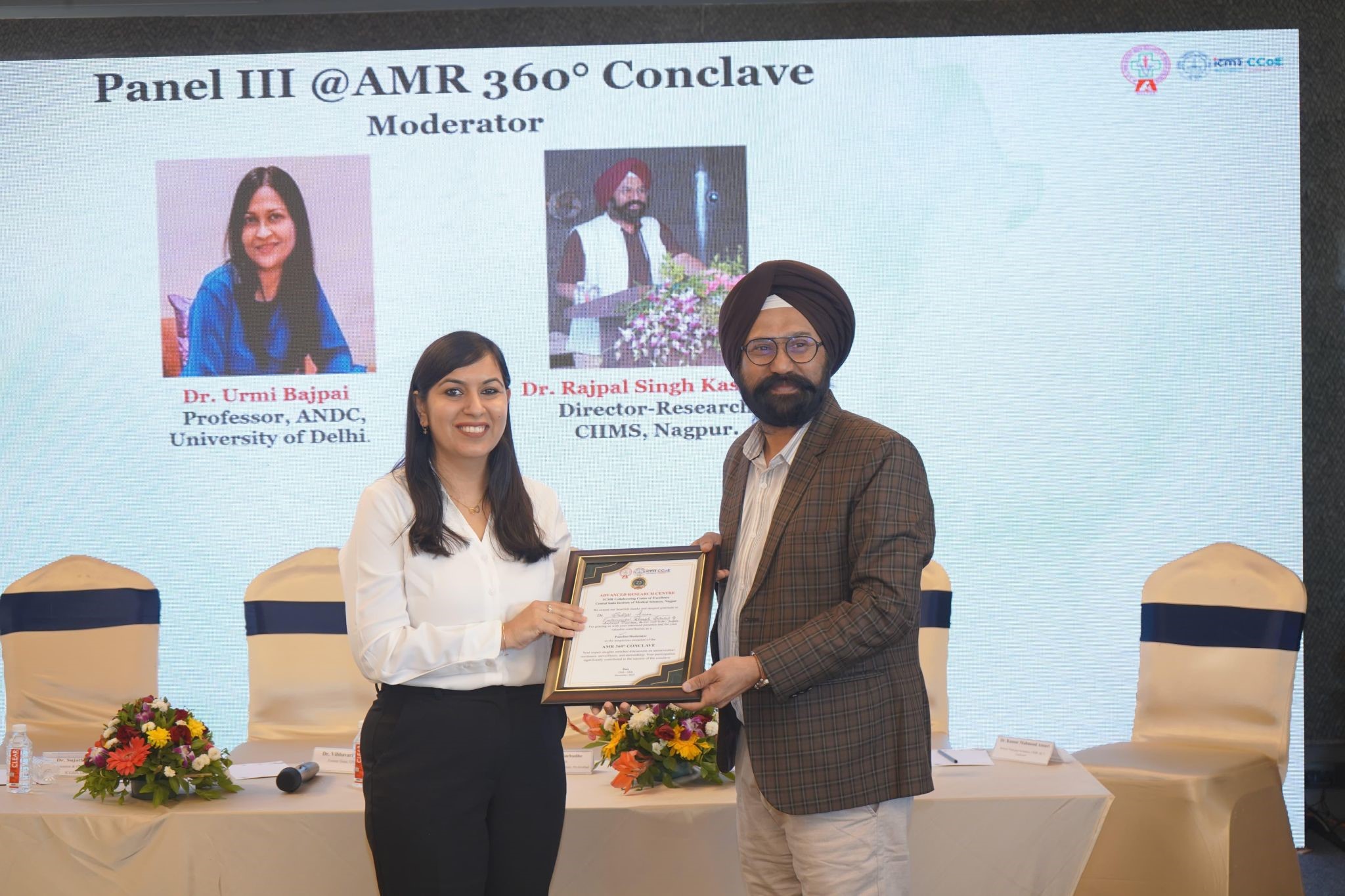 Dr. Sudipti Arora was invited as a Panel Speaker at the AMR 360 Conclave, organised by the CIIMS Antimicrobial Resistance Centre (CIIMS -ARC), Nagpur. The conclave convened leading clinicians, researchers, experts, and policymakers to address the escalating global challenge of antimicrobial resistance (AMR).