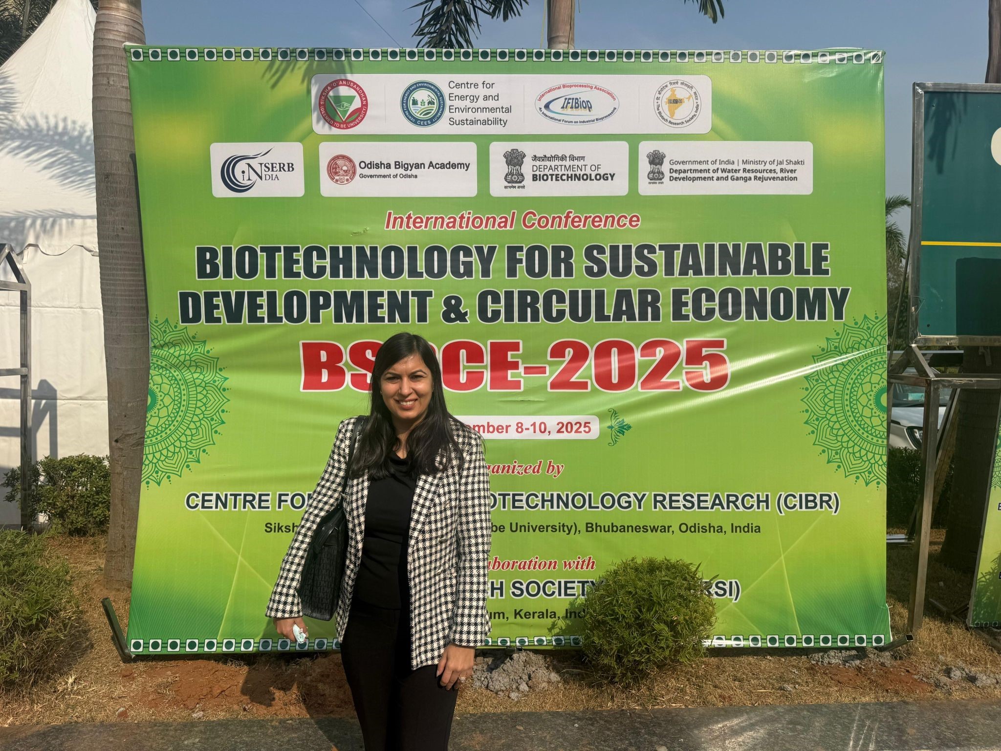 Dr. Sudipti Arora was invited as a Distinguished Speaker at the International Conference on Biotechnology for Sustainable Development & Circular Economy (BSDCE–2025), organised by the Centre for Industrial Biotechnology Research (CIBR), Siksha 'O'​ Anusandhan University (Deemed to be University), Bhubaneswar, in collaboration with the Biotech Research Society, India (BRSI).