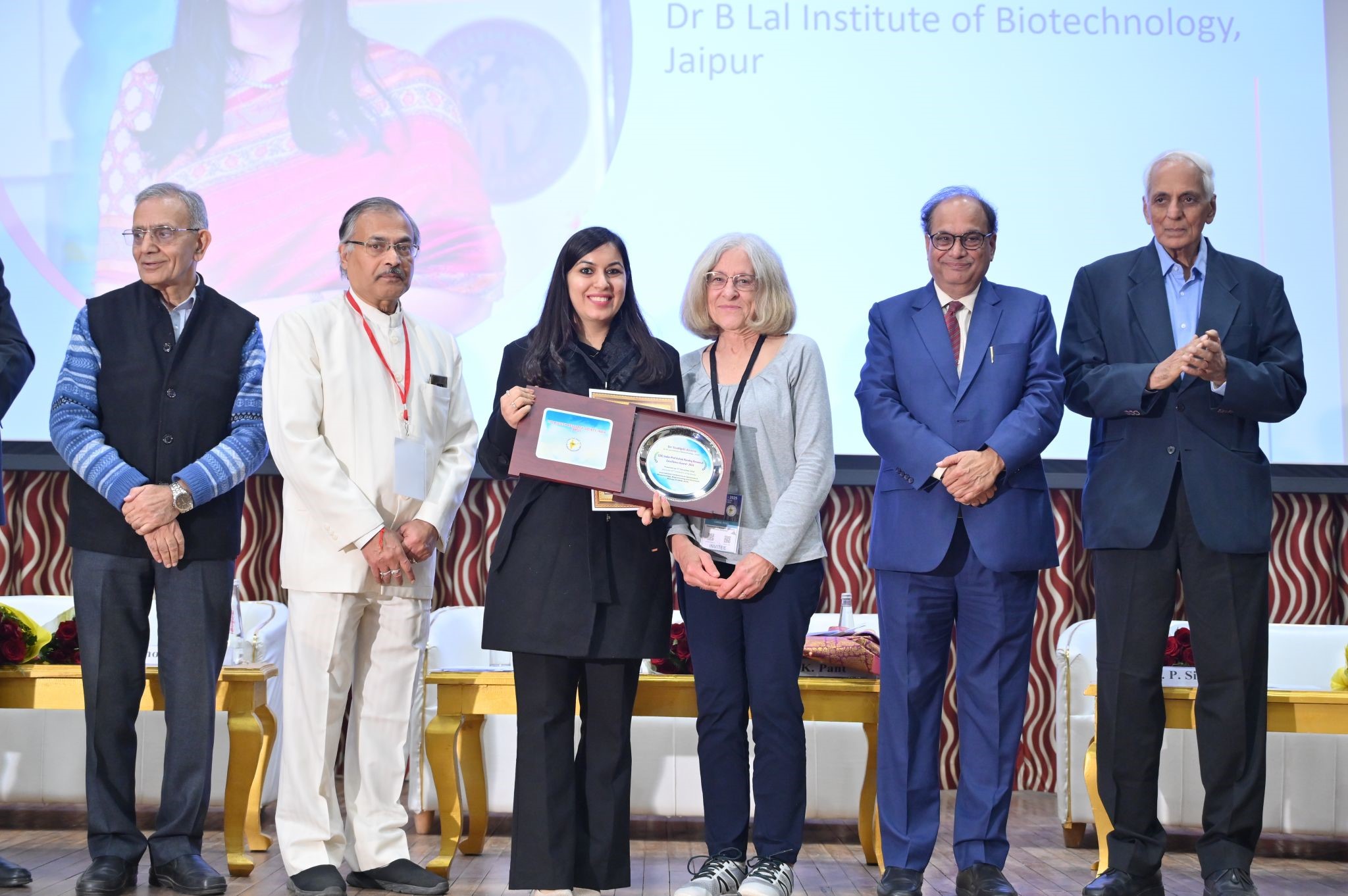 Dr. Sudipti Arora, Research Scientist & Assistant Director, has been conferred the CDC India–Prof. Ashok Pandey Research Excellence Award 2025 by the Biotech Research Society, India, at the Indian Institute of Technology, Roorkee.