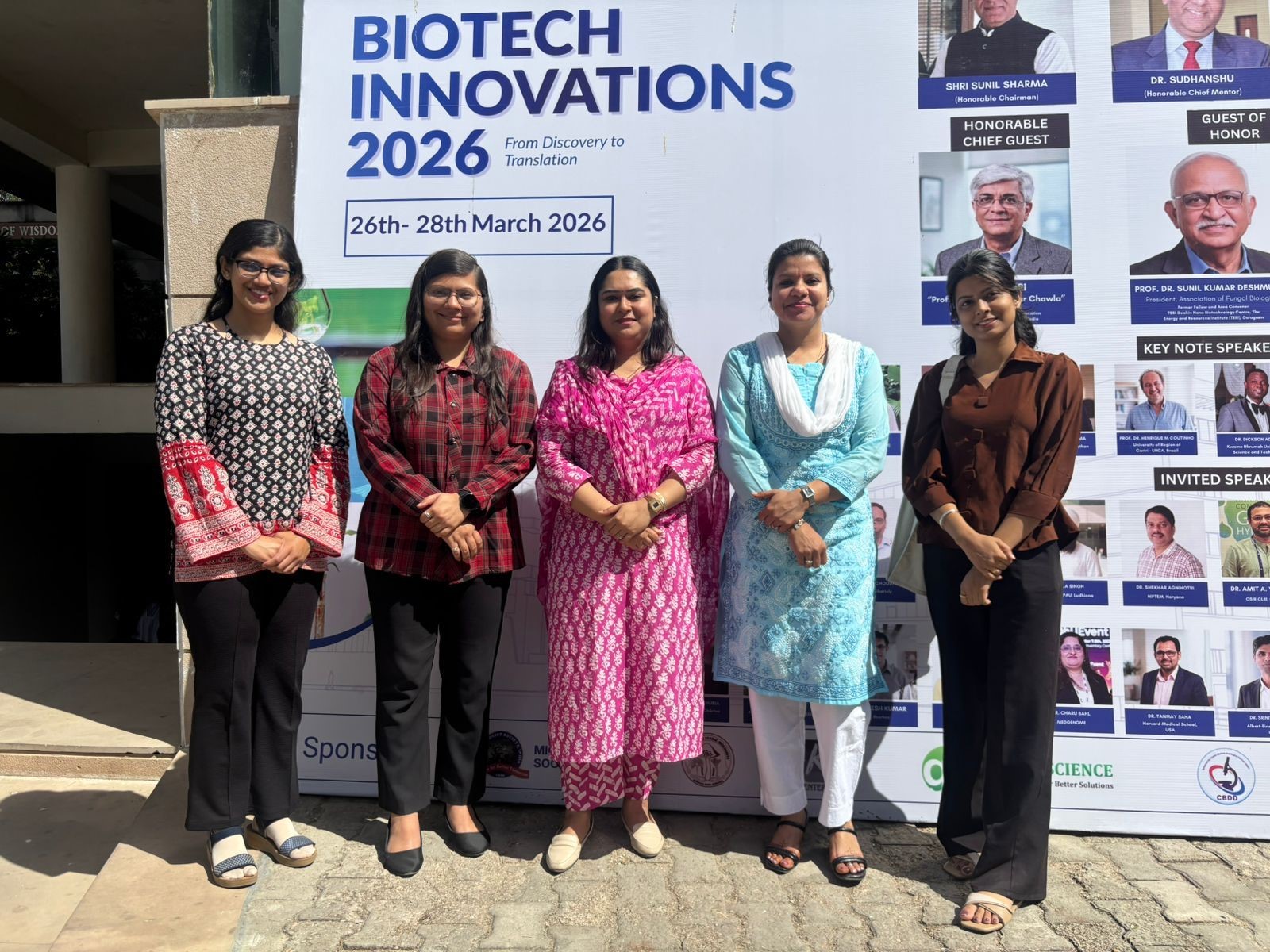 BIBT has made its mark on the global scientific stage with three prestigious awards. We participated in the International Conference on Biotech Innovations 2026: From Discovery to Translation, organised by Suresh Gyan Vihar University and sponsored by the Department of Biotechnology and DST, Rajasthan.