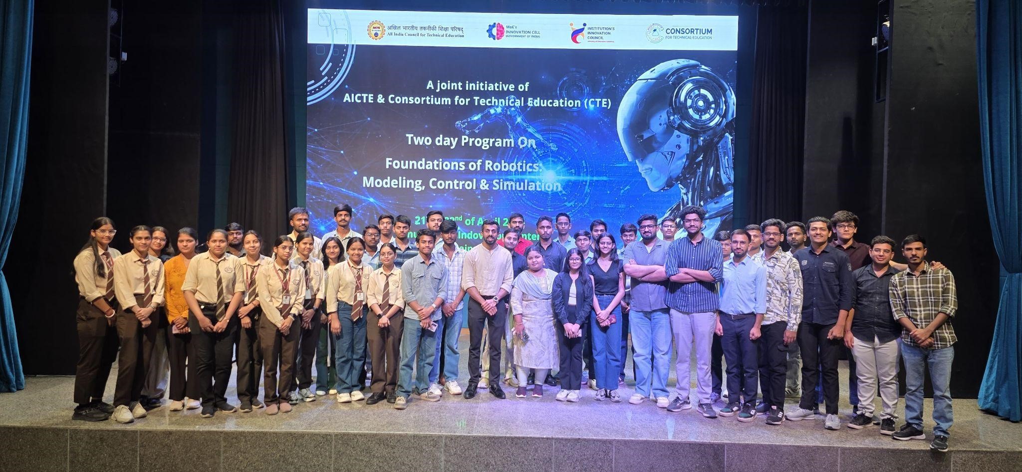 Happy to share that two of our students, Aryan Rathore & Devyansh Sharma (BSc Biotechnology Sem II), participated in the TECHNOVATE Hub Training held at the AICTE Indovation Centre, Jaipur.