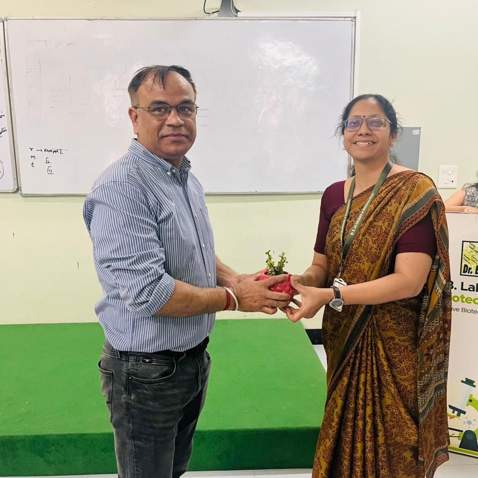 We recently hosted an insightful and engaging session on the Scope of Biotechnology – Entrepreneurship, Industrial Development, Skills & Careers for our BSc and MSc students, led by Gaurav Sharma, PhD, Founder & CEO of Shandi (ReenBio).