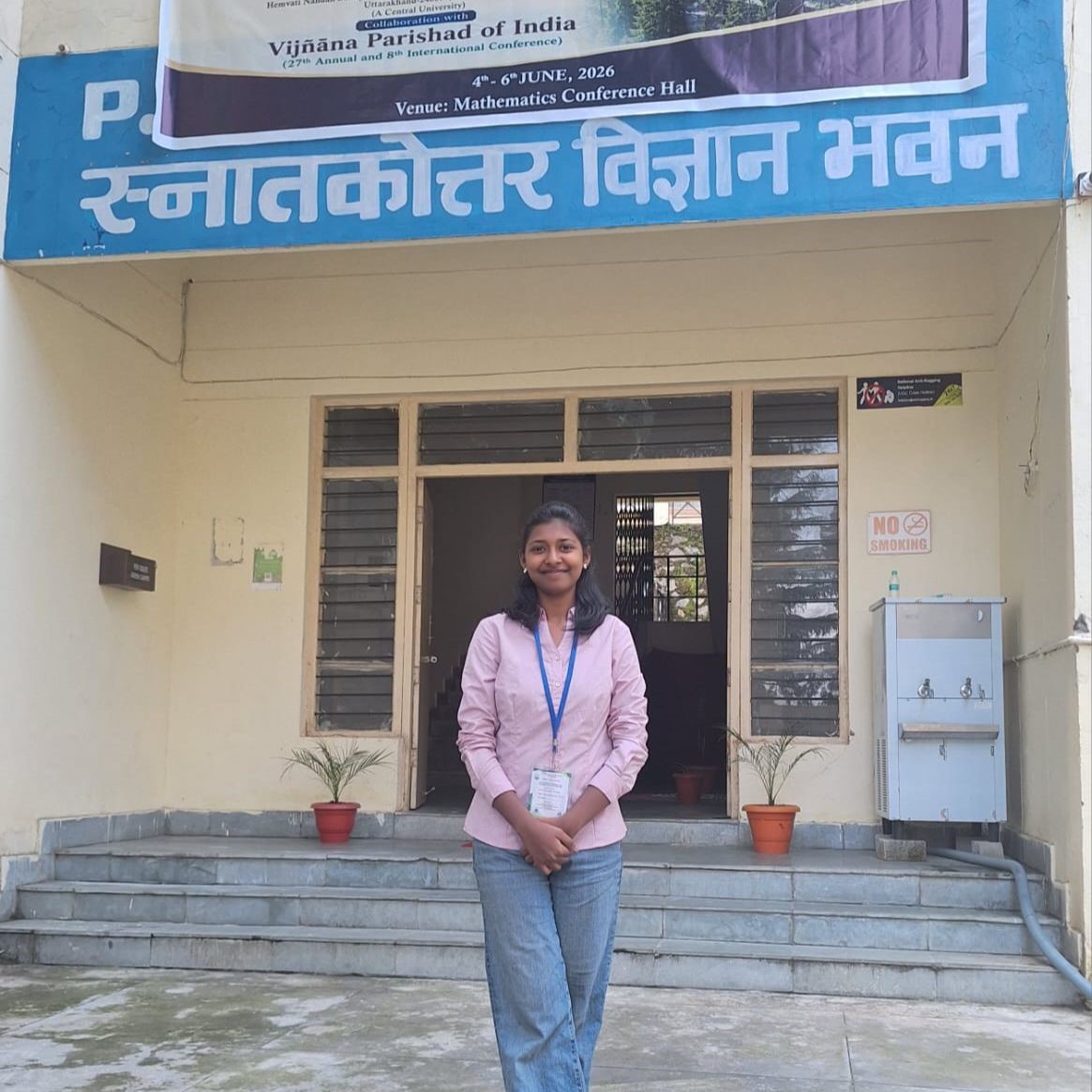 We are proud to celebrate the remarkable achievement of our student, P.M Evangelein Rose, a BSc Biotechnology II-year student, who successfully presented her research paper at the International Conference on Mathematics and Mathematical Sciences held at Hemvati Nandan Bahuguna Garhwal University ( A Central University ), Pauri, Uttarakhand.