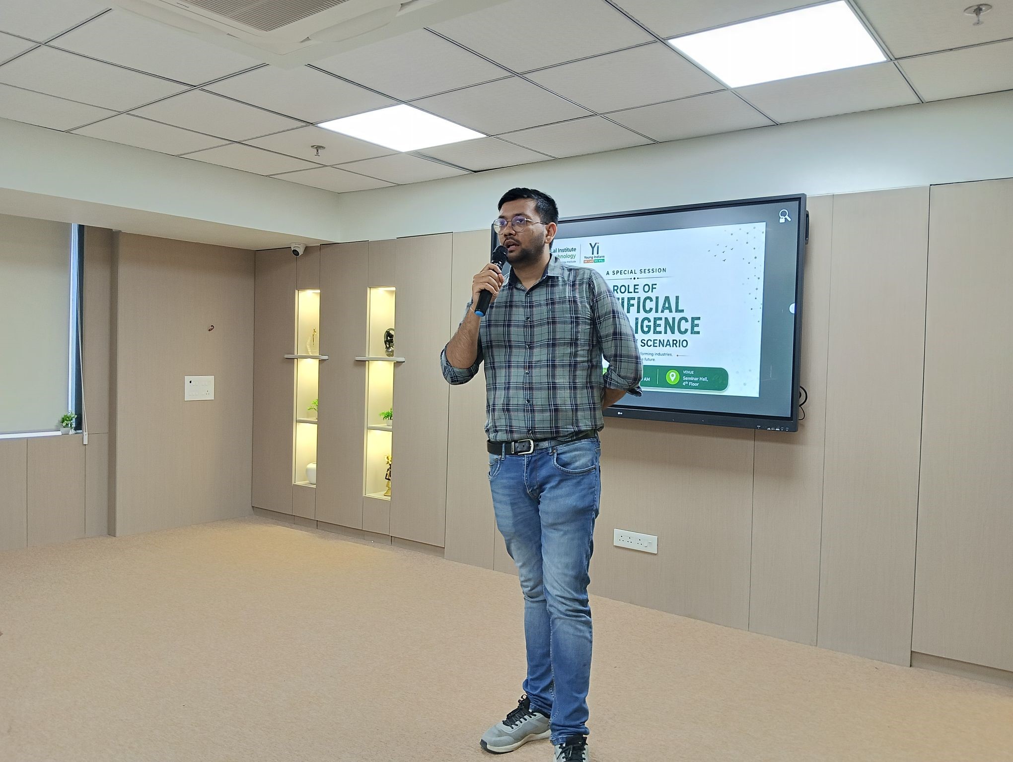 Day 4 & 5 of the Orientation Week 2026 were filled with inspiring conversations led by Mr Nitin Jain, who shared the remarkable story of building a brand rooted in Indian culture. Sustainability took centre stage as Mr Ashu Gupta delivered an insightful session on "Green Buildings for a Greener Planet.” Role of Artificial Intelligence in the Present Scenario, led by Ms Ayushi Agarwal and Reinforcing our philosophy of "Taking Science into Society," the session on "Viksit Gaon, Viksit Bharat" by Mr Shyam Pratap Singh Rathore, Sarpanch, Gram Panchayat Jahota, showcased how BIBT's rural outreach initiatives.