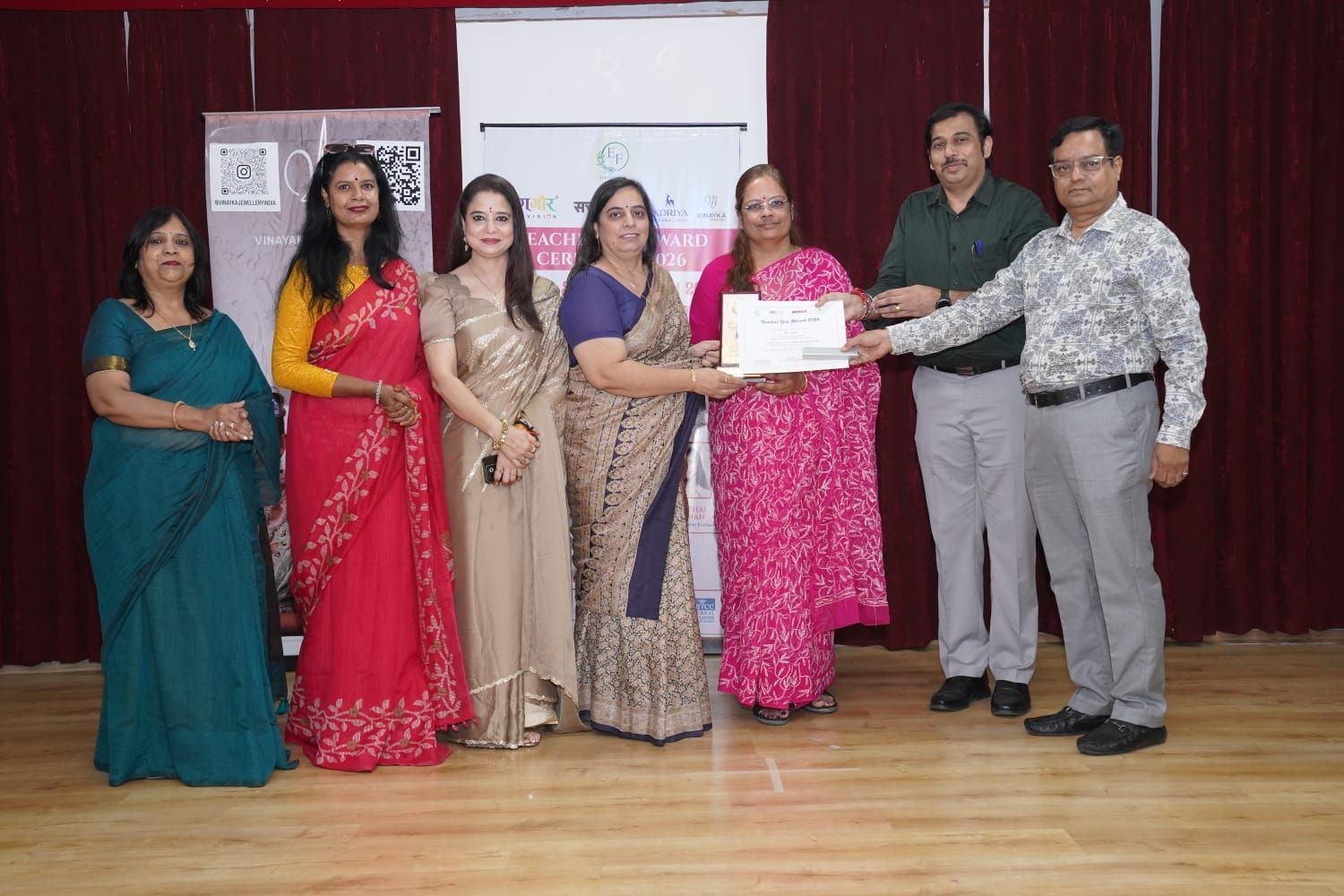 We are delighted to share that Dr. Sonia Kaura has been honoured with the prestigious “Shiksha Shiromani Award” at the Teacher Day Award 2026 for her outstanding contribution and dedicated service towards society. The award was presented at the Department of Science & Technology, Vigyan Bhawan, Shastri Nagar, Jaipur, recognising her unwavering commitment to education, knowledge, and social impact.